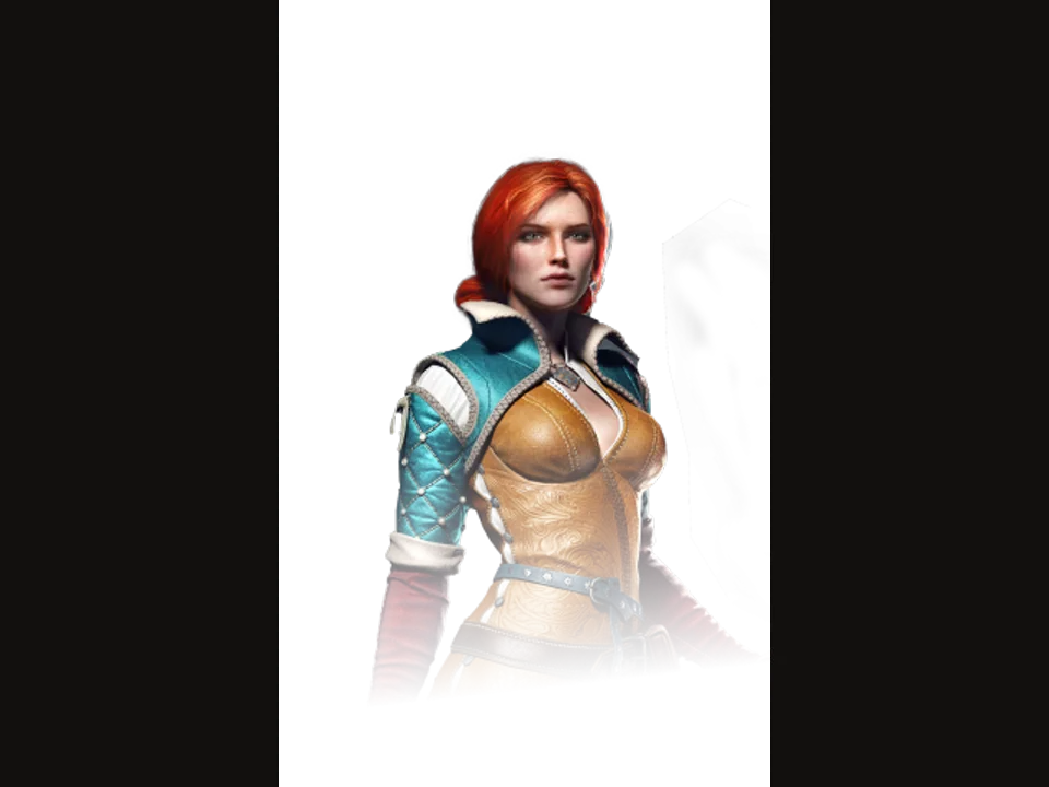 Official Triss character artwork from The Witcher 3 Remastered website
