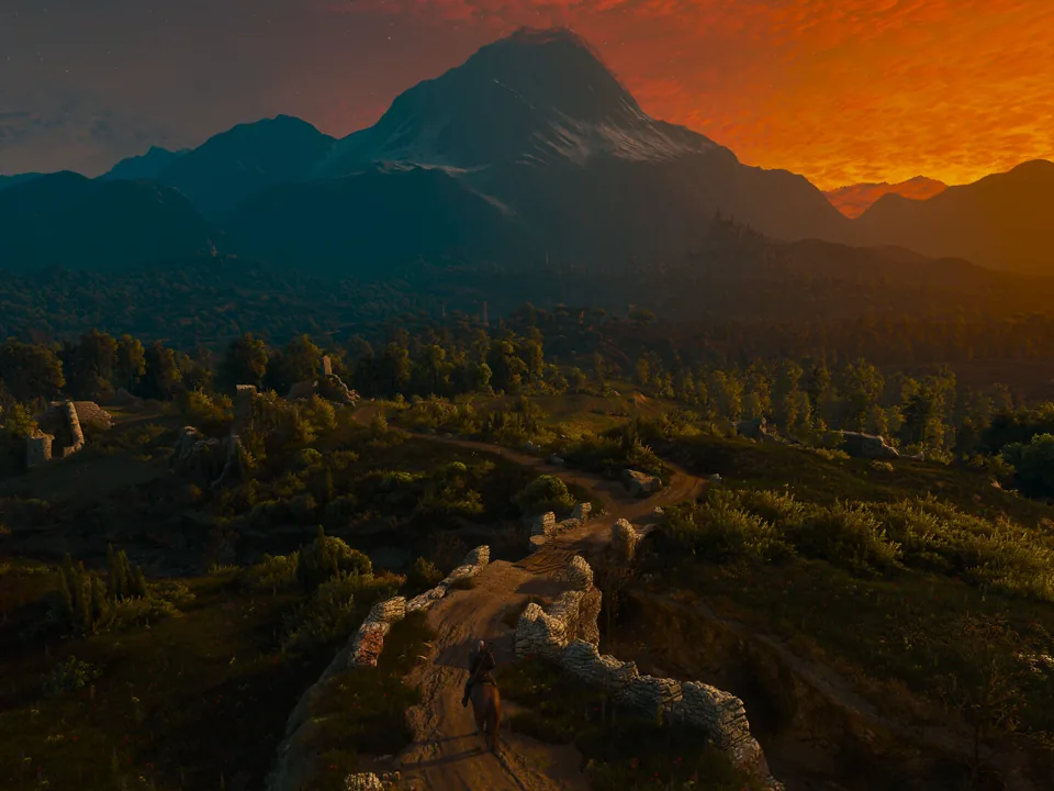 Southern mountain scenery in an official Remastered screenshot